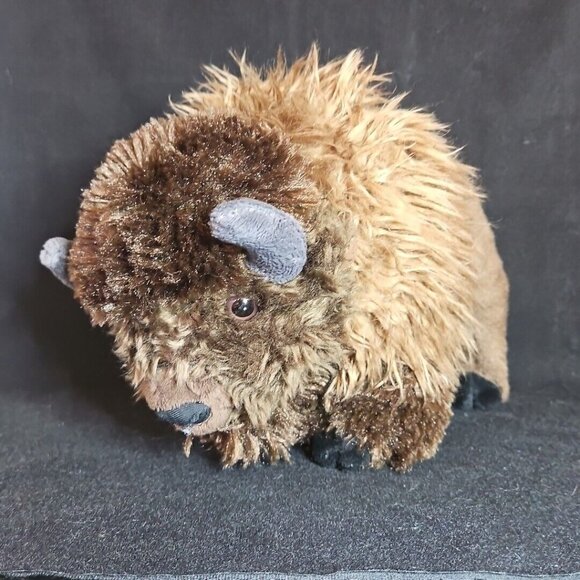 Plush Stuffed Animals Realistic Bison Owl Elk Wolf Wild Republic Aurora Lot of 4 - Picture 6 of 10